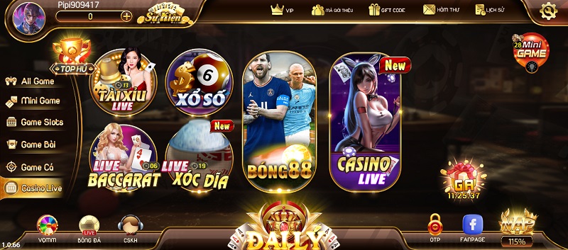 Đa dạng các trò chơi casino Na99